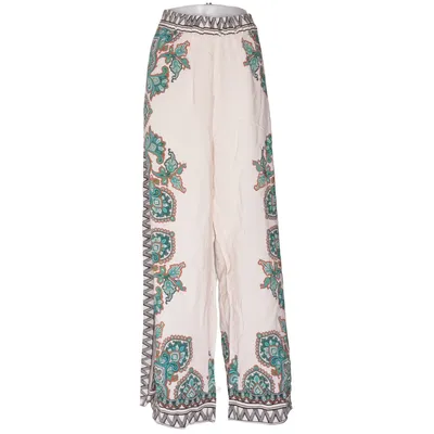 Palazzo broek (Beige, Groen, Meerkleurig) van Indiska Viscose