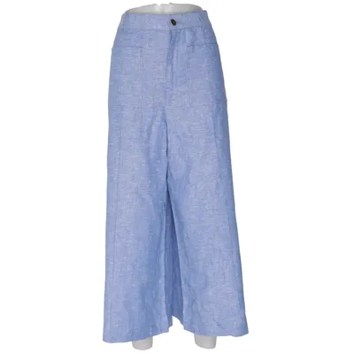 Palazzo pants (Blue) from Zara Linen, Viscose