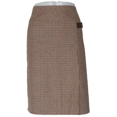Jupe (Marron, Beige) de Promise Acrylique, Coton, Polyester, Laine