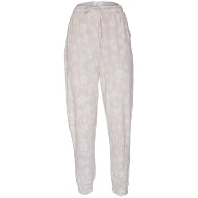 Pyjama broek (Beige, Wit) van Relax Elastaan, Viscose