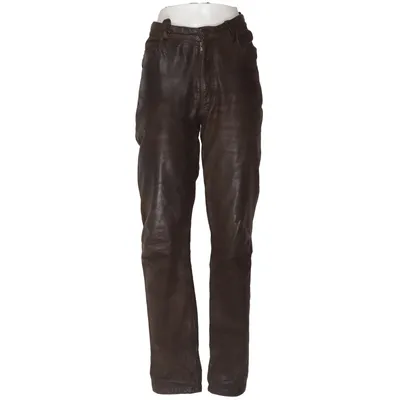 Leather pants (Brown) from H&M Leather, Polyester