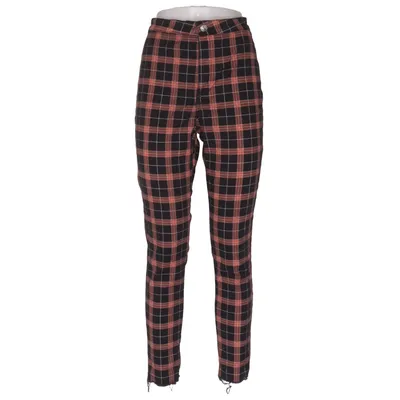 Byxor (Svart, Röd) från Divided by H&M Bomull, Elastan