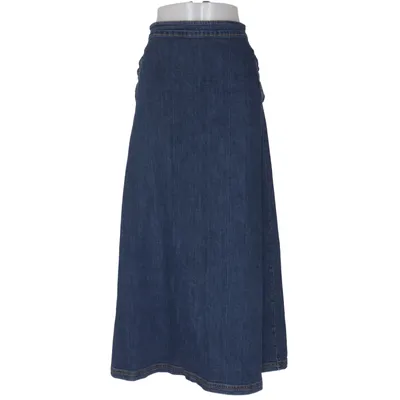 Denim skirt (Blue) from Wash Cotton, Elastane