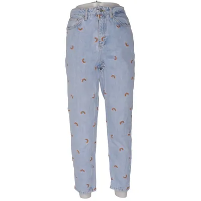 Spijkerbroek (Mom) van Topshop Moto Katoen, Polyester