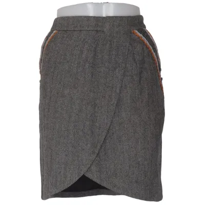 Rok (Grijs) van Tintoretto Polyester, Viscose, Wol