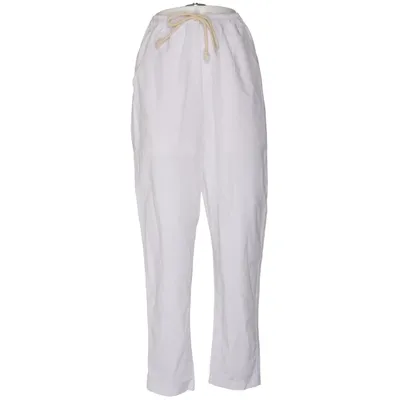 Pants (White) from Decarba Cotton, Linen