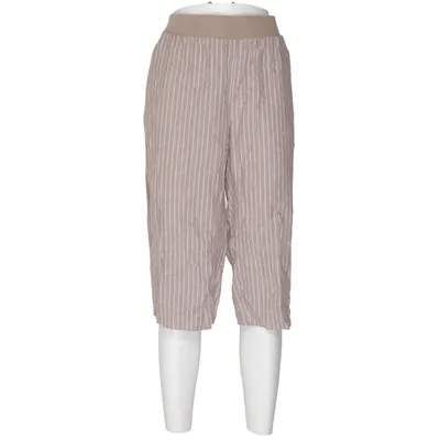Pantacourt (Beige, Blanc) de Maite Kelly x Bonprix Coton, Lin