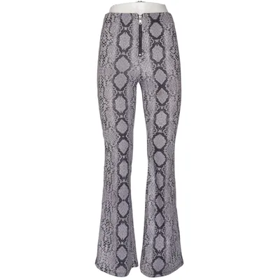 Pants (Gray, Black) from Voyelles Elastane, Polyester