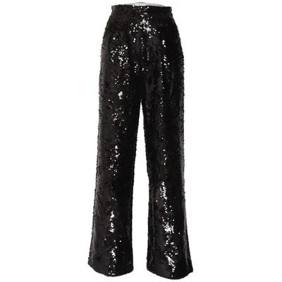 Broek (Zwart, Zilver) van Mrs & Hugs Polyester