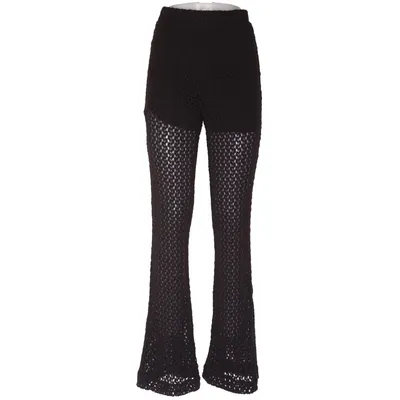 Byxor (Svart) från Object Elastan, Polyester, Viskos
