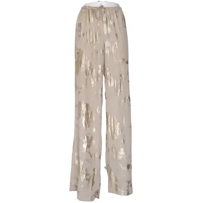 Palazzohose (Beige, Gold) von Zara