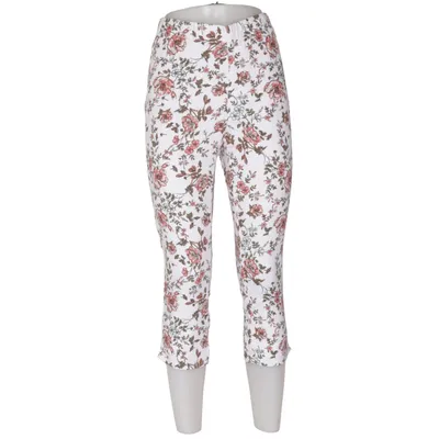 Broek (Wit, Meerkleurig) van MyWear Woman Katoen, Elastaan, Polyester