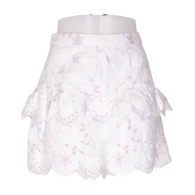 Skort (Vit, Lila) från By Malina Bomull