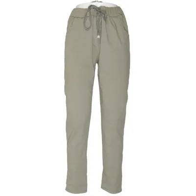 Chinos (Green) from Gemini Elastane, Polyester, Viscose
