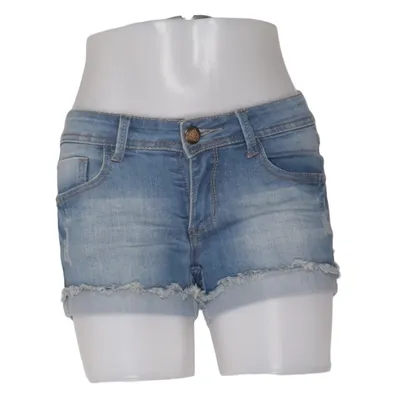 Denim shorts (Blauw) van Forever Katoen, Elastaan