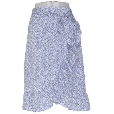 Wrap skirt (Blue, White) from Noella Polyester
