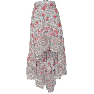 Maxi skirt (White, Multicolored) from Miss June Cotton