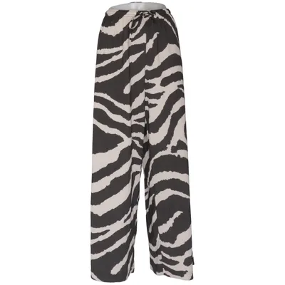 Palazzo pants (Black, White) from H&M Elastane, Polyester