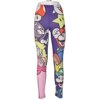 Legging (Multicolore) de Nintendo Élasthane, Polyester