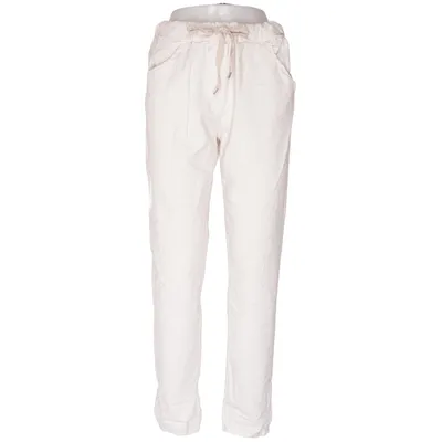 Pantalon (Beige) de Mix By Élasthane, Polyester, Viscose