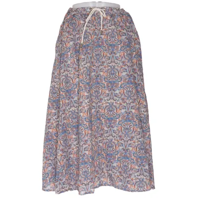 Maxi rok (Blauw, Bruin, Wit) van Mustang True Denim Katoen