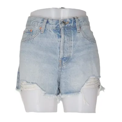 Denim shorts (Blue) from Mango Denim Cotton