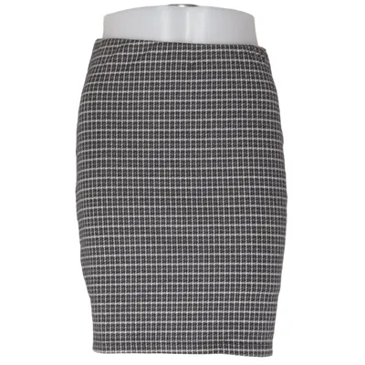 Skirt (Black, White, Gray) from Janina Elastane, Polyester, Viscose