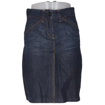 Denim skirt (Blue) from Re-HasH Cotton