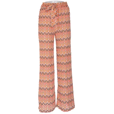 Pantalon patte d'éléphant (Orange, Marron, Multicolore) de Missguided Élasthane, Polyester