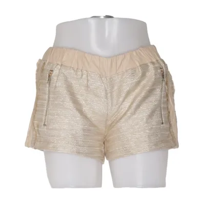 Shorts (Beige, Guldfärgad) från Miss Charm Polyester