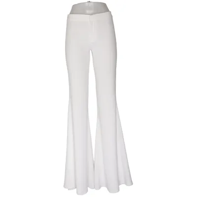 Pantalon patte d'éléphant (Blanc) de Zara Woman