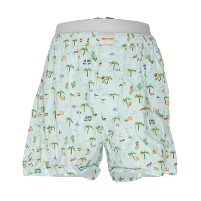 Pyjamasshorts (Grön, Flerfärgad) från Brands Bomull