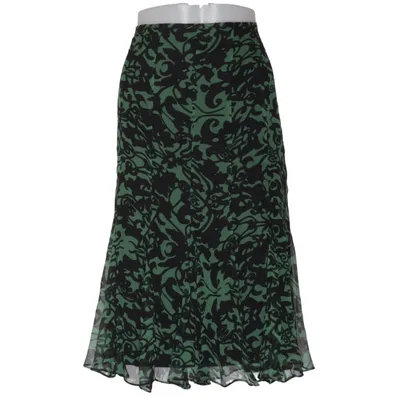 Rok (Groen, Zwart) van Sandwich Acetaat, Zijde