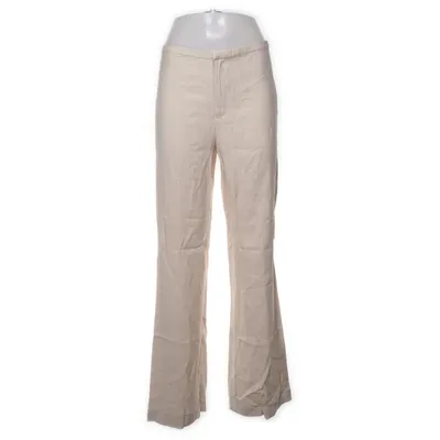 Pantalon patte d'éléphant (Beige) de Gina Tricot Polyester, Viscose