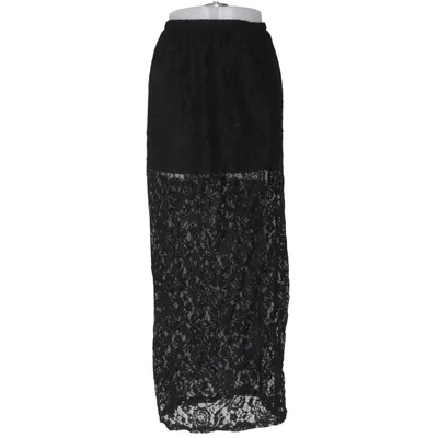 Maxi skirt (Black) Polyester
