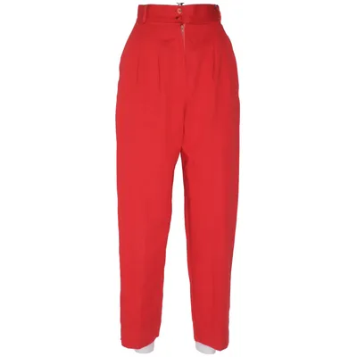 Pantalon de costume (Rouge) de Vista Polyester, Viscose