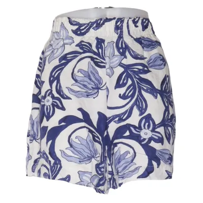 Korte broek (Blauw, Meerkleurig) van H&M Premium Quality Viscose, Linnen, Polyester, Katoen