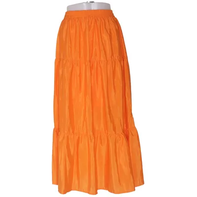 Jupe longue (Orange) de VRS Woman Coton, Polyester