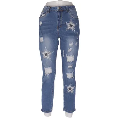 Jeans (Blau) Baumwolle, Elasthan, Polyester