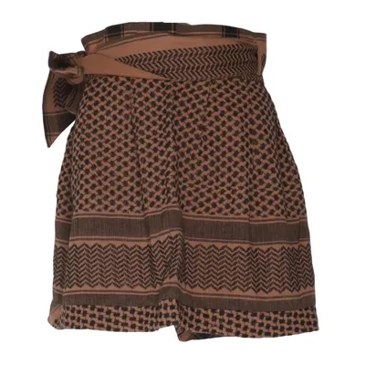Omlottkjol (Beige, Svart) från Cecilie Copenhagen Bomull