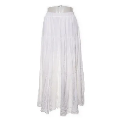 Långkjol (Vit) från Stradivarius Polyester, Viskos