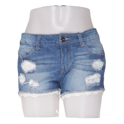 Jeansshorts (Blå, Vit) från FB Sister Denim Bomull