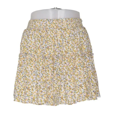 Skirt (Yellow, White, Multicolored) from Ckh Viscose
