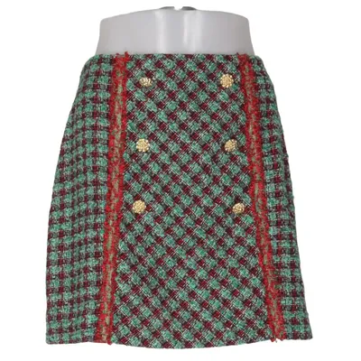 Kjol (Grön, Röd, Flerfärgad) från Savida Akryl, Bomull, Nylon, Polyester, Viskos, Ull