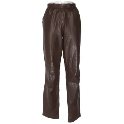 Lederhose (Braun) von Echtes leder Acetat, Leder, Polyamid