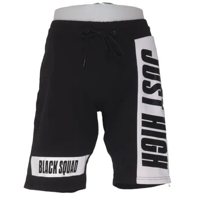 Sweat shorts (Black, White) from Black Squad