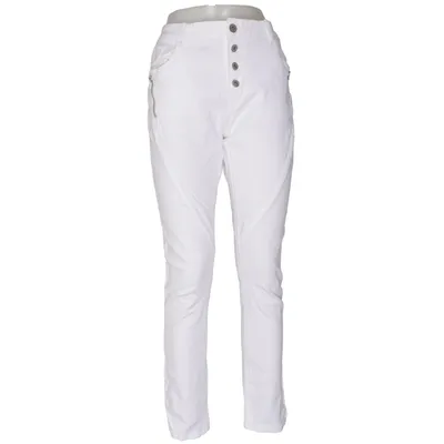 Jean (Blanc) de Cat & Co Coton, Élasthane