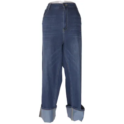 Jean (Bleu) de Halara Coton, Élasthane, Polyester