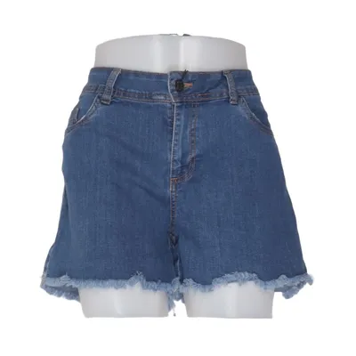 Denim shorts (Blauw) van Esmara Katoen, Elastaan, Polyester