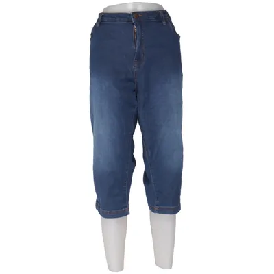 Pantacourt (Bleu) de Zizzi Coton, Élasthane, Polyester